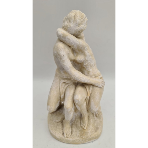 32 - Vintage Plaster Figure After The Kiss by Rodin measures 9 inches tall Shipping is available you can ... 