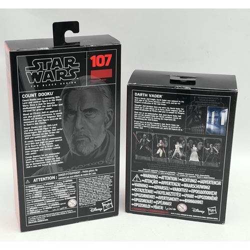 342 - Vintage 2 x Star Wars Figures Hasbro 01 Darth Vader Titanium Series Original Box and Packaging The B... 