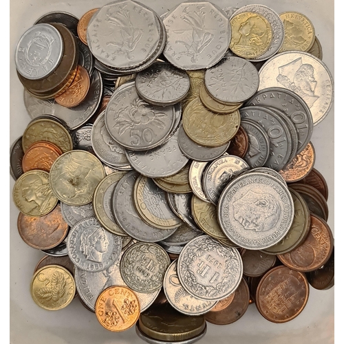 356 - Assorted Collection of World Coins #1 800g in Total. Includes Pre Euro Coinage From Italian Lira Dut... 