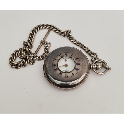 52 - Sterling Silver Pocket Watch J. W. Benson London Fully Hallmarked London 1936 in Working Order Total... 