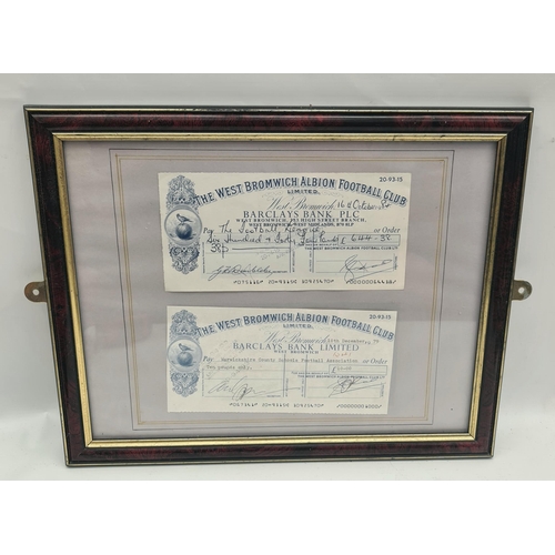 88 - Vintage Sporting Memorabilia. Two West Bromwich Albion Football Club Cheques Dated 1979 and 1981 Fra... 