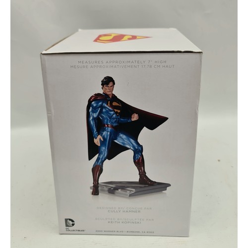 373 - DC Collectibles Superman The Man Of Steel Statue # 0663 of 5200 By Cully Hamner In Original Box and ... 