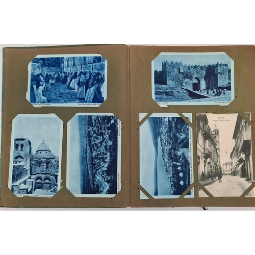 103 - Early 20th Century Postcard Album Containing 34 European and World Postcards Shipping is available. ... 