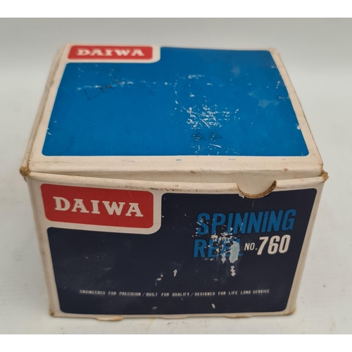 148 - Vintage Daiwa Spinning Reel No. 760 In Original Box Plus Spare Spool. Shipping is available. Please ... 