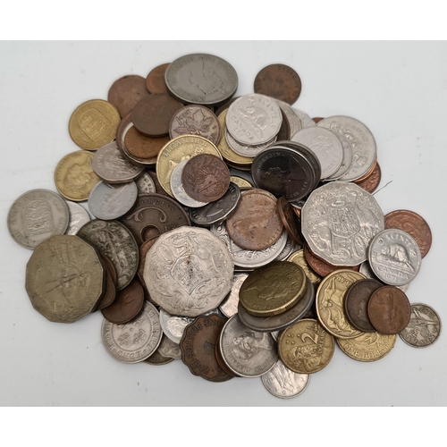 156 - Assorted Collection of Commonwealth Coins #2 600g in Total. Includes Pre Euro Coinage from Europe an... 