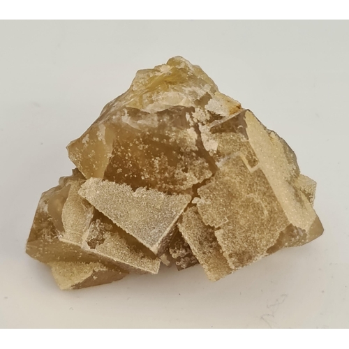 171 - Collectable Minerals Yellow Cubic Fluorite Weight 290g Measures 60mm tall by 65mm wide. Shipping is ... 