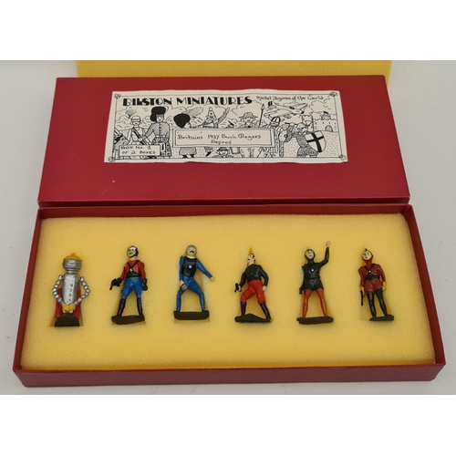 333 - Vintage Bilston Miniatures Model Figures of The World Britains 1937 Buck Rogers Repros. Boxed and Pa... 