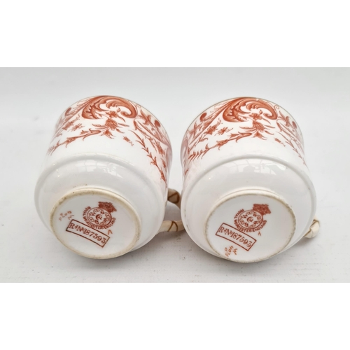 369 - Pair of Royal Worcester Coffee Cans 1890 to 1895 Rd No. 187593. Shipping is available. Please ask fo... 