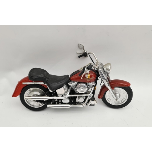 43 - Toy Model of a Harley Davidson Motor Bike Measures 9 inches by 5 inches tall. Shipping is available.... 