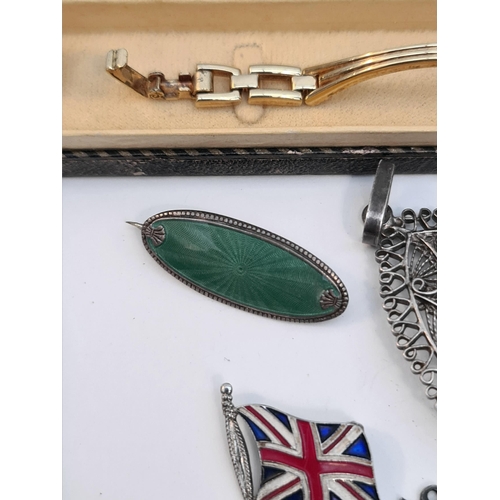 62 - Vintage Parcel of Sterling Silver and Costume Jewellery. Includes a Sterling Silver Early 20th Centu... 