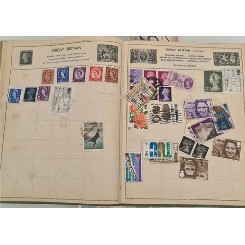 121 - Comet Stamp Album and box of Loose Stamps. Shipping is available. Please ask for a quote before bidd... 