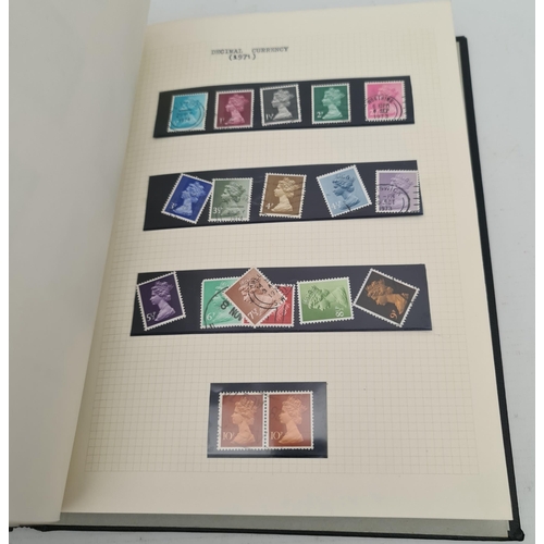 122 - Stamp Album Stanley Gibbons The Senator Medium Album. Approximately 120 Stamps Pre Decimal and Post ... 