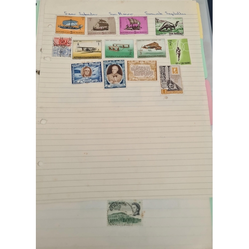 123 - Stamp Album or Stock Book Includes Commonwealth Stamps, 1st Day Covers and Airmail Letters. Shipping... 