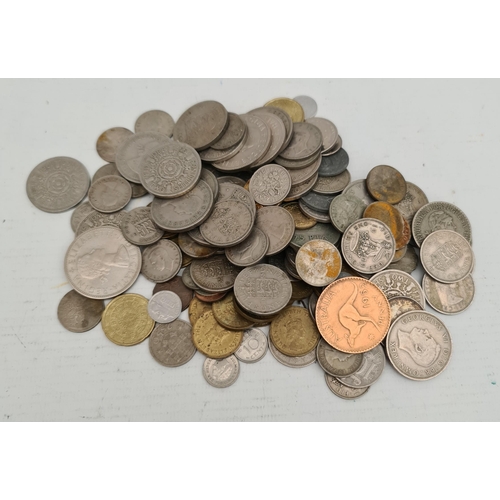 160 - Assorted Collection of Coins #8 600g includes British and World Coins  Total. Includes Pre Decimal P... 