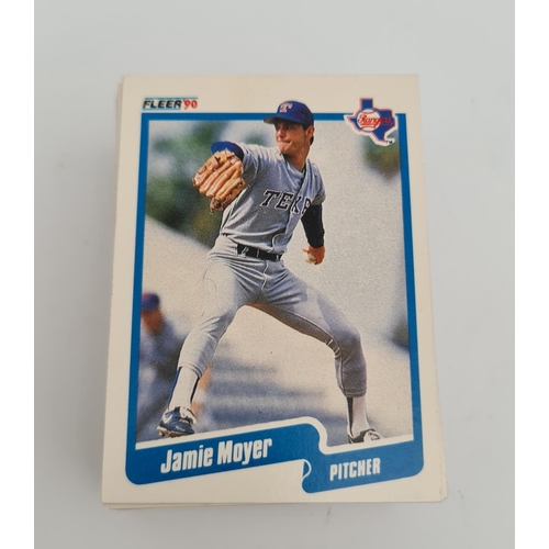 94 - Vintage Fleer Baseball Card 1990 A total of 102 Cards in Mint Condition. Shipping is available. Plea... 