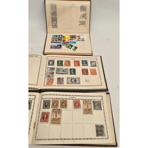 105 - Stamp Stock Book Commonwealth and Britain Stamps Plus 2 Small Stamp Albums Britain (includes Victori... 