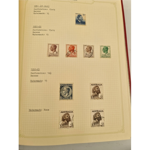 106 - 2 Stamp Albums Australia 1913 to 1981 Over 600 Stamps Presented on Individual Annotated Sheets. Ship... 