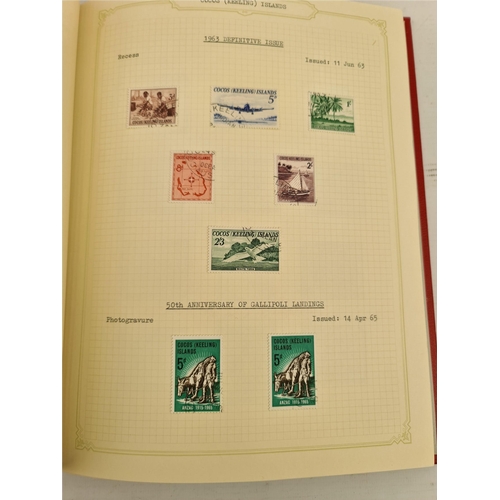 106 - 2 Stamp Albums Australia 1913 to 1981 Over 600 Stamps Presented on Individual Annotated Sheets. Ship... 