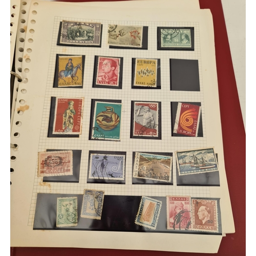 107 - Stamp Albums Assorted World Stamps Approx 100 Stamps Presented on Individual Sheets. Shipping is ava... 