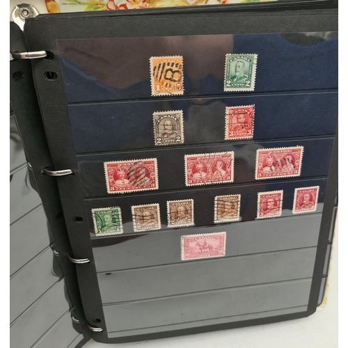 131 - Stamp Album With Canadian Belgium and Other Stamps. Over 100 stamps. Shipping is available. Please a... 