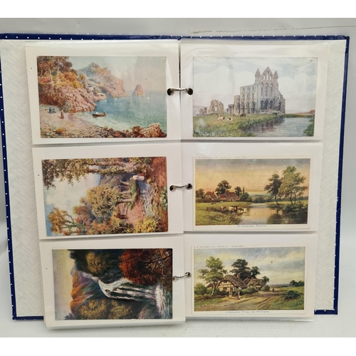 133 - Post Card Album Contains 120 Colour Postcards. Includes assorted street, country, topographical and ... 