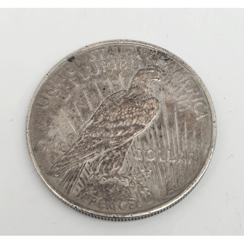 156 - Collectable Coin USA Silver Liberty Dollar 1924. No Mint Mark By Eagles Tail. Shipping is available.... 