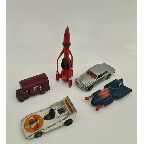 23 - Parcel of Corgi and Matchbox Vehicles Includes DC Penguin Car Rolls Royce Super Mobile and a 1992 Th... 