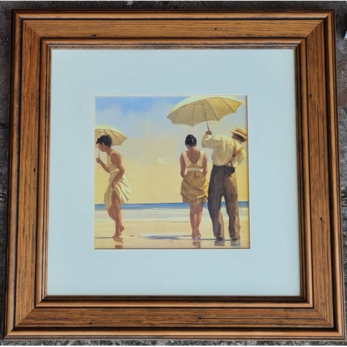 280 - Vintage Pair of Prints Jack Vettriano Framed One Titled Elegy For A Dead Admiral The Other Titled Ma... 