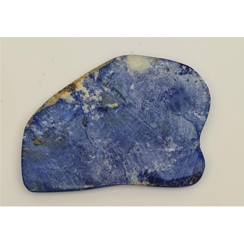 315 - Collectable Rocks and Minerals. Lapis Lazuli Total Weight 91g Measures 3.5 inches by 2.5 inches. Shi... 