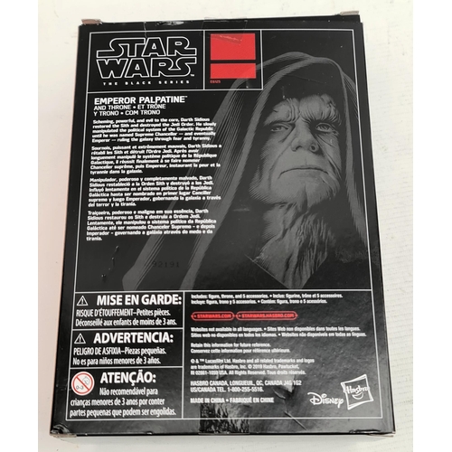 362 - Collectable Star Wars Figure Emperor Palpatine E6125 Hasbro The Black Series. In original box. Shipp... 