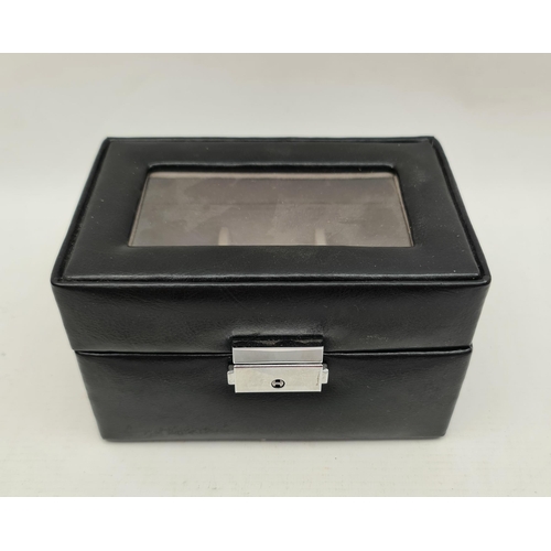 85 - 3 Assorted Wrist watches in Watch Display Box Shipping is available. Please ask for a quote before b... 