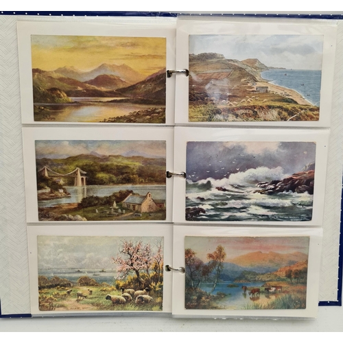 109 - Post Card Album Contains 120 Colour Postcards. Includes assorted street, country, topographical and ... 