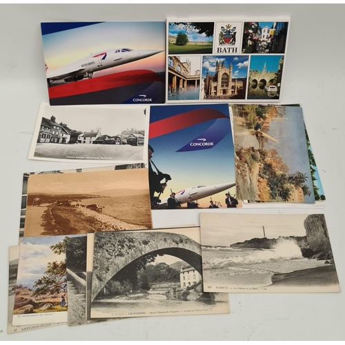 111 - Parcel of 20 Postcards and Photographs Includes Concord and a Mixture of British and European Postca... 