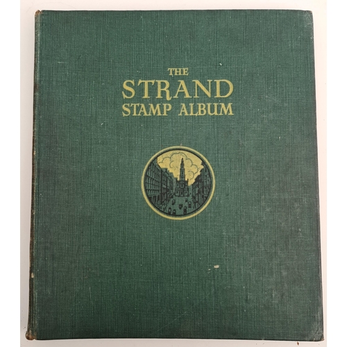 134 - Stamp Album The Strand. Over 500 Assorted World and British Commonwealth related Stamps. Shipping is... 