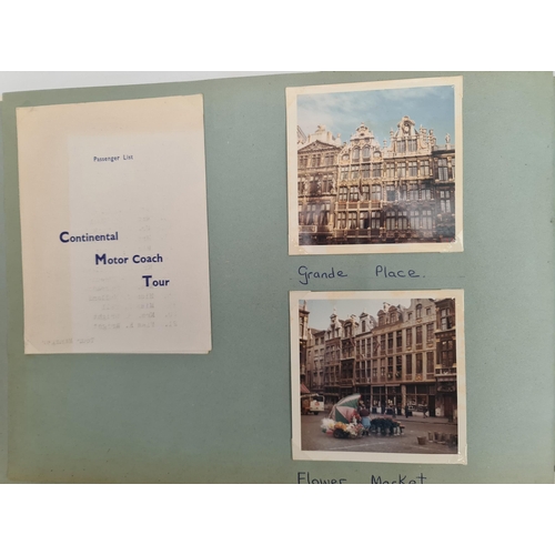 137 - Vintage Travel Scrapbook Switzerland 1967. Includes Continental Postcards etc. Shipping is available... 