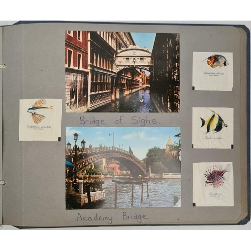 138 - Vintage Travel Scrapbook Italy 1960's. Includes Continental Postcards etc. Shipping is available. Pl... 