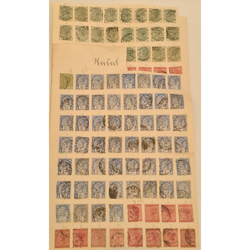 142 - Parcel of 136 Queen Victoria Postage Stamps Natal. Shipping is available. Please ask for a quote bef... 