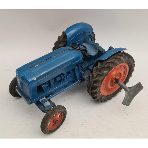 150 - Vintage Toys 2 x Die Cast Chad Valley Vehicles They Are a Clockwork Fordson Major Tractor No. M59 an... 