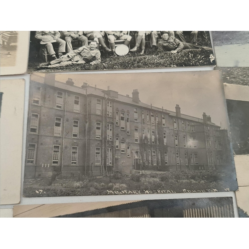 163 - Parcel of 12 Real Photograph Military Postcards WWI and Pre WWI. Some have messages on the rear. Shi... 