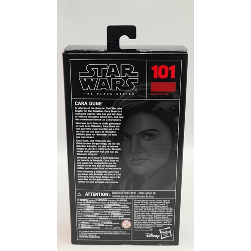 2 - Star Wars Figures Hasbro Cara Dune #101 in Original Box and Packaging Box Measures 9 inches tall. Sh... 