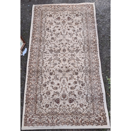 207 - Small Contemporary Carpet Rug Measures 31 inches by 59 inches. Shipping is available. Please ask for... 