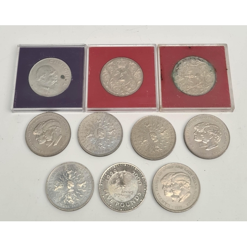 285 - Collectable Parcel of 10 British Commemorative Coins Includes £5 Millenium Coin. Shipping is availab... 