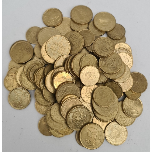 305 - Collectable Coins 600g of 10c, 20c and 50c Euro Coins Assorted Countries. Shipping is available. Ple... 