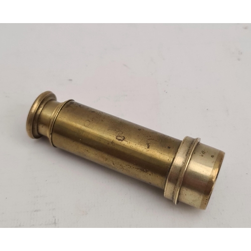 348 - Antique Brass Four Draw Telescope Inscribed G. H. and C. Gowland of Sunderland. Good working order. ... 