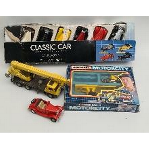 395 - Vintage Dinky Coles Hydra Truck, Matchbox Motor City MC11 Vehicle Plus Seven Classic Car Vehicles. S... 