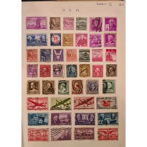 440 - Vintage Norfolk Stamp Album Containing a Penny Black 4 Margins Small Crown Watermark Plus other Vict... 