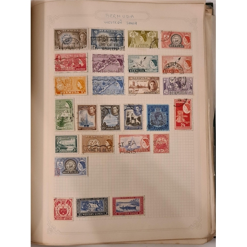 Vintage Norfolk Stamp Album With Wold Stamps Including Canada and China ...