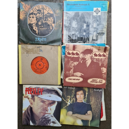 454 - Collectable Records 30 x Assorted Records Includes Dubliners, Chas and Dave, Classical, 1960's, Neil... 