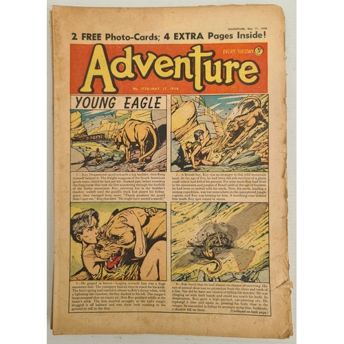 96 - 10 x 20th Century Comics or Boys Papers The Rover Comics Dates 1949 and 1952, The Hotspur 1950's and... 