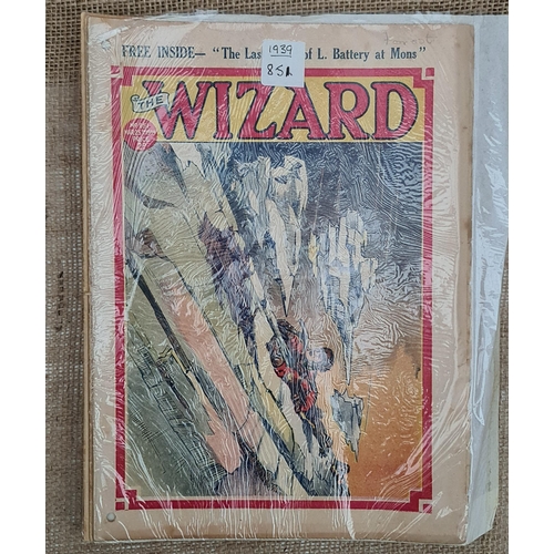 104 - 10 x 20th Century Comics or Boys Papers The Wizard Assorted 1938 and 1939 Editions. Shipping is avai... 